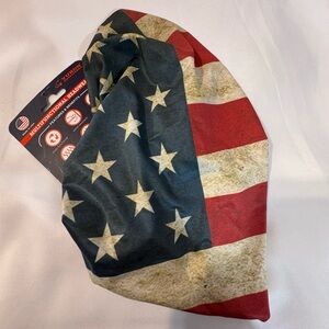 Yukon Outfitters Men’s Neck Gaitor Old‎ Glory Flag red blue  NWT made in USA